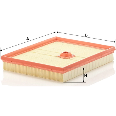 Air Filter by MANN-FILTER - C2695/2 pa4