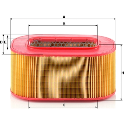 Air Filter by MANN-FILTER - C29-200 pa3