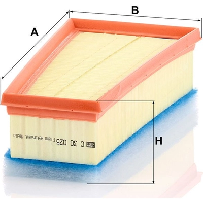 Air Filter by MANN-FILTER - C30-025 pa3