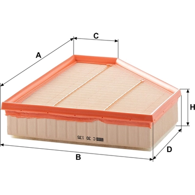 Air Filter by MANN-FILTER - C30-135 pa3