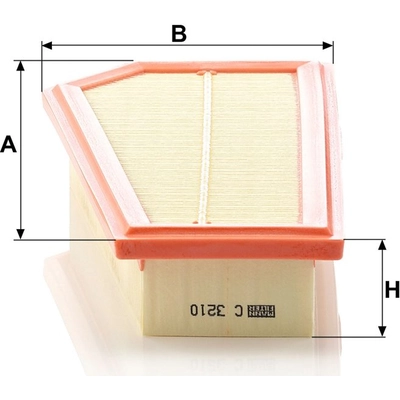 MANN-FILTER - C3210 - Air Filter pa4