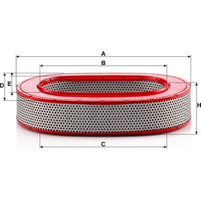 Air Filter by MANN-FILTER - C37-145 pa5