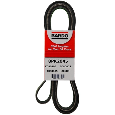 Air Pump And Power Steering Belt by BANDO USA - 8PK2045 pa1