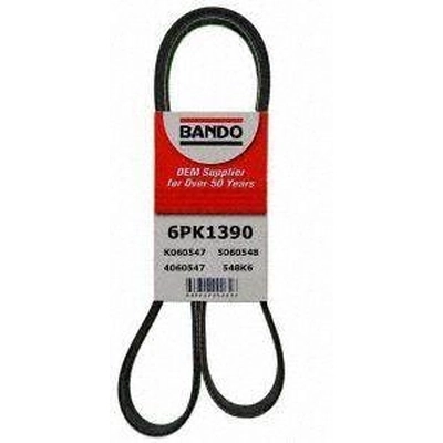 Alternator And Power Steering Belt by BANDO USA - 6PK1390 pa5