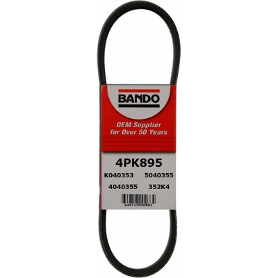 Alternator And Water Pump Belt by BANDO USA - 4PK895 pa1