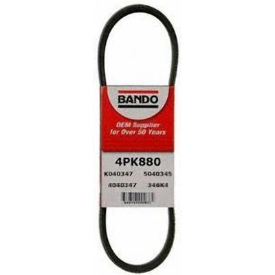 Alternator And Water Pump Belt by BANDO USA - 4PK880 pa1