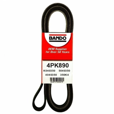 BANDO USA - 4PK890 - Alternator And Water Pump Belt pa1