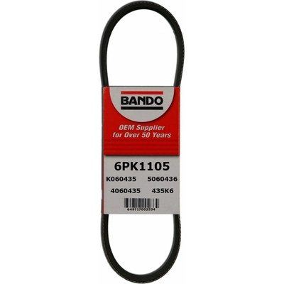 Alternator And Water Pump Belt by BANDO USA - 6PK1105 pa1