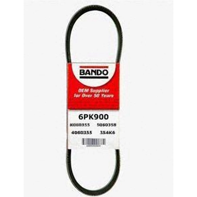 Alternator And Water Pump Belt by BANDO USA - 6PK900 pa3