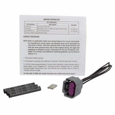 Alternator Connector by MOTORCRAFT - WPT1413 pa5