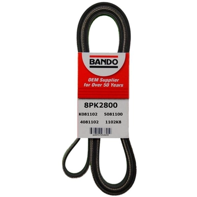 Alternator, Fan And Water Pump Belt by BANDO USA - 8PK2800 pa1