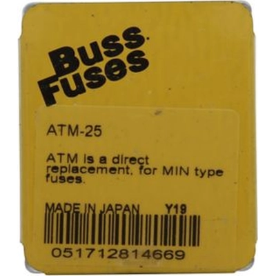 Alternator Fuse (Pack of 5) by BUSSMANN - ATM25 pa5