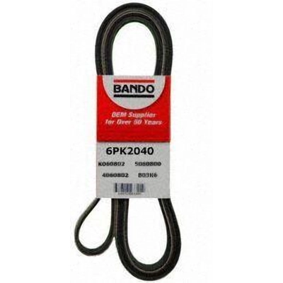 Courroie de Alternateur, servodirection et de pompe à eau par BANDO USA - 6PK2040 pa8