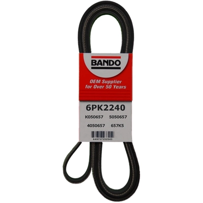 Alternator, Power Steering And Water Pump Belt by BANDO USA - 6PK2240 pa1