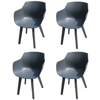 MOSS - MOSS-0001C - Armchair With Aluminum Structure pa1