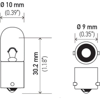 Ashtray Light (Pack of 10) by HELLA - 1816 pa2