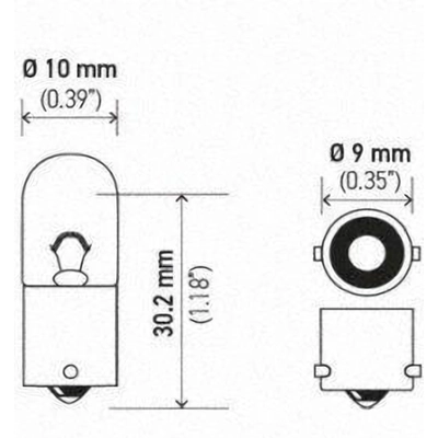 Lumi�re de cendrier (Pack of 10) by HELLA - 1893 pa28