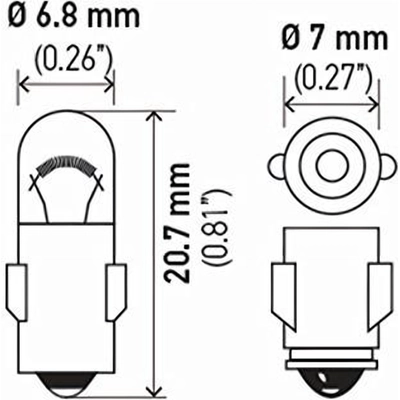 Ashtray Light (Pack of 10) by HELLA - 3898 pa6