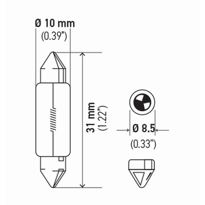 Ashtray Light by HELLA - 6418TB pa1