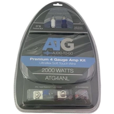 Audio 4 Gauge Soft Touch Amp Kit With Anl Fuseholder by ATG - ATG4-ANL pa2