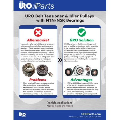 Auto Belt Tensioner by URO - PQG100142L pa1
