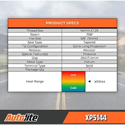 Autolite Iridium XP Bougie by AUTOLITE - XP5144 pa7