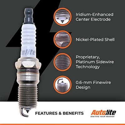 Autolite Iridium XP Plug (Pack of 4) by AUTOLITE - XP605 pa7