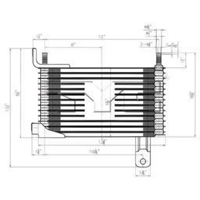 Automatic Transmission Oil Cooler by TYC - 19006 pa2