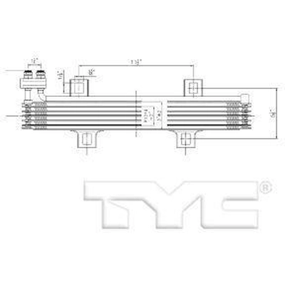 Automatic Transmission Oil Cooler by TYC - 19061 pa2