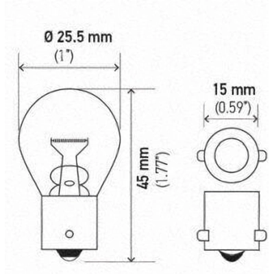 Lumi�re de reculon (Pack of 10) by HELLA - 1156 pa18