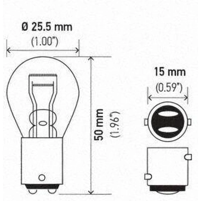 Lumière de reculon de HELLA - 1157TB pa16