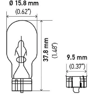 Backup Light (Pack of 10) by HELLA - 912 pa17