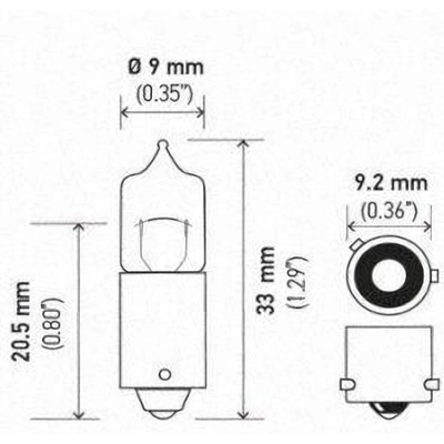 Backup Light (Pack of 10) by HELLA - H6W pa14