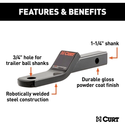 Ball Mount by CURT MANUFACTURING - 45503 pa4