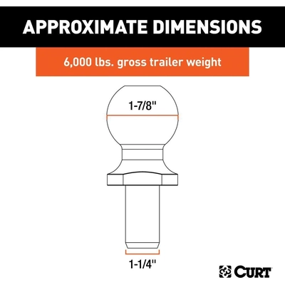 Balls For Pintle by CURT MANUFACTURING - 48810 pa5