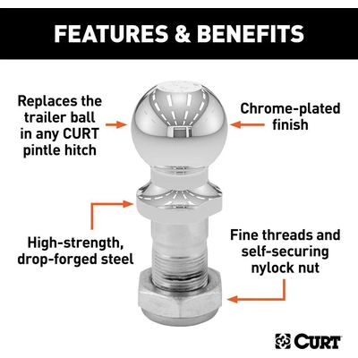 Balles pour Pintle by CURT MANUFACTURING - 48820 pa4