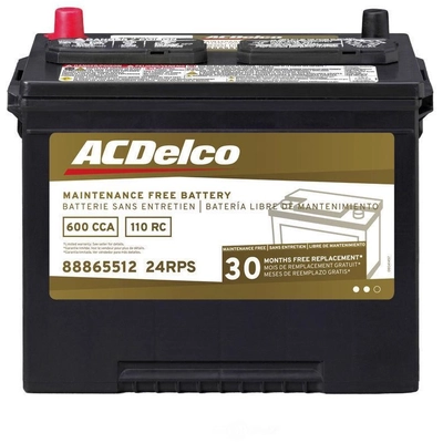 Car Battery - Group Size: 24R - 600CCA by ACDELCO - 24RPS pa1