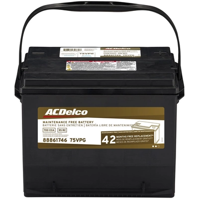 ACDELCO PROFESSIONAL - 75VPG - Car - Side Post Battery - 700 CCA pa1