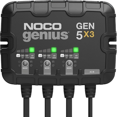 NOCO BOOST - GEN5X3 - 15-Amp, 3-Bank Waterproof Smart Marine Charger & Maintainer pa1