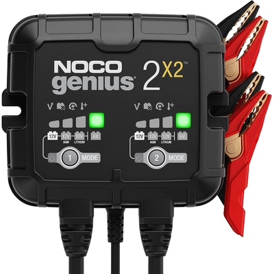 NOCO BOOST - GENIUS2X2 - 2-Bank, 4 Amp (2A/Bank) Universal Battery Chargers pa1
