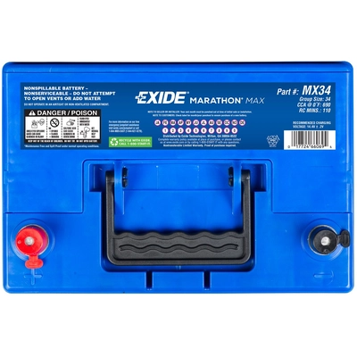 EXIDE - MX34 - AGM Sealed Automotive Battery pa2