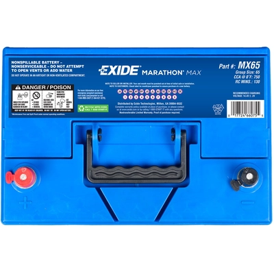 EXIDE - MX65 - AGM La batterie pa2