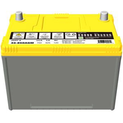 MAGNACHARGE BATTERY - MS34-850AGM - Automotive Starting AGM-12 Volt Battery pa2
