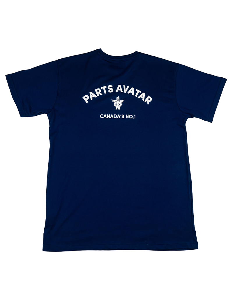 T-shirt bleu mécanique  