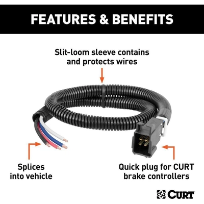 Brake Control Adapter Harness by CURT MANUFACTURING - 51516 pa5
