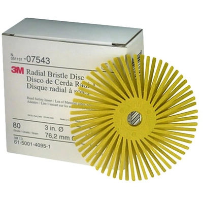 3M - 07543 - Scotch-Brite 80 Grit Strait Radial Bristle Disc (Pack of 10) pa1