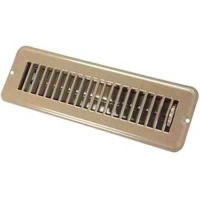 Brown Metal Dampered Floor Register by JR PRODUCTS - 02-28915 pa1