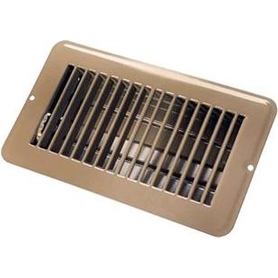 Brown Metal Dampered Floor Register by JR PRODUCTS - 02-28975 pa1