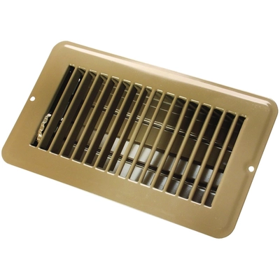 Brown Metal Dampered Floor Register by JR PRODUCTS - 02-28975 pa2