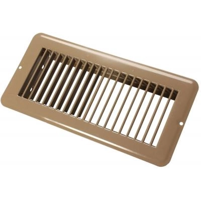 Brown Metal Undampered Floor Register by JR PRODUCTS - 02-28995 pa4